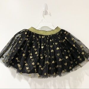 Bonheur du Jour Anthracite Tutu Heart Skirt NWT